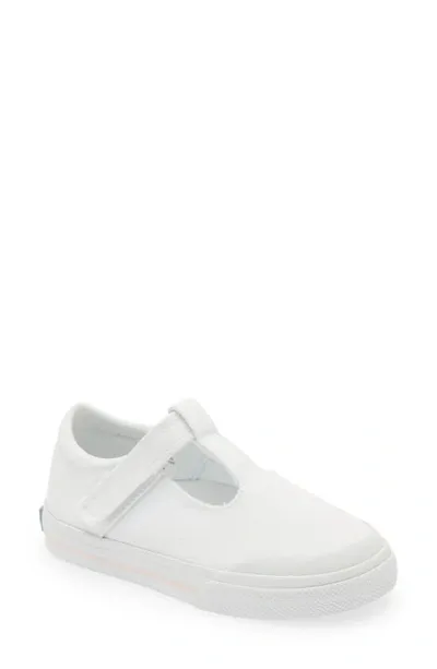 Footmates Kids' Drew Mary Jane Sneaker In White