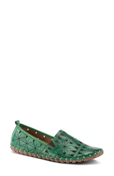 Spring Step Fusaro Flat In Green