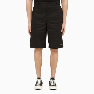 Dickies Black Cotton Blend Shorts