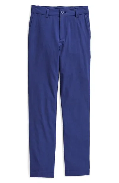 Vineyard Vines Kids' Performance Breaker Pants In Deep Cobalt