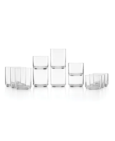 Lenox Tuscany Classics Stackable Tall And Short Glasses Set, 12 Piece In Neutral