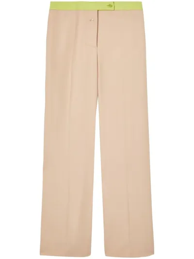 Off-white Active Straight-leg Tailored Trousers In Beige