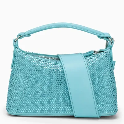 Liu •jo Hobo Mini 20x12x8,5cm - Calf Leather In Light Blue