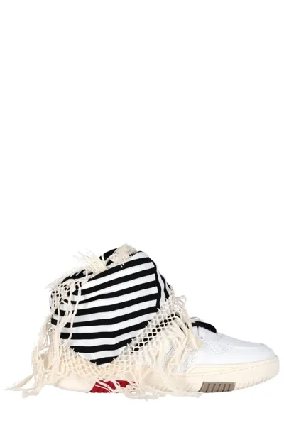 Saint Laurent Smith Cure 05 Leather High-top Sneakers In Multicolor