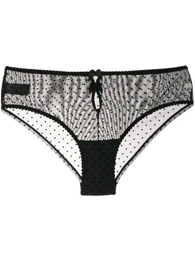 Marlies Dekkers Peekaboo Brazilian Briefs In Black