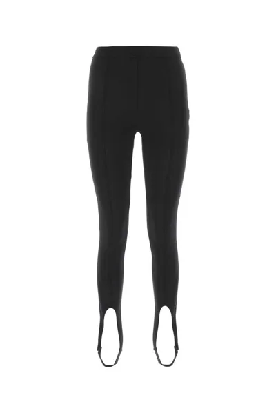 Saint Laurent Black Stretch-twill Stirrup Leggings