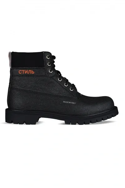 Heron Preston Boots Lh Worker Boots In Black