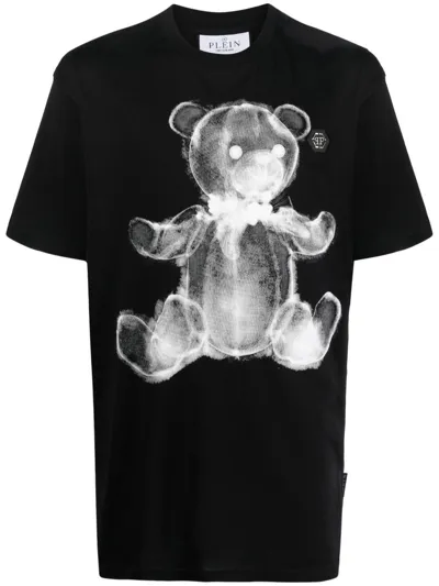 Philipp Plein X-ray Teddy Bear T-shirt In Black