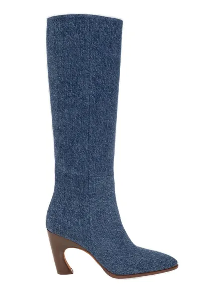 Chloé Oli Denim Boots In New