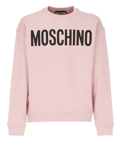 Moschino Logo Sweatshirt Pink