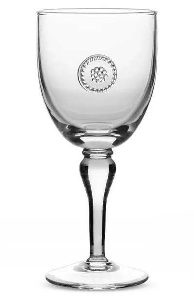 Juliska Berry Thread Stemmed Wine Glass In Clear