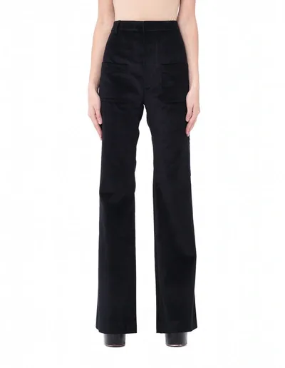 Vetements Velvet Trousers In Black