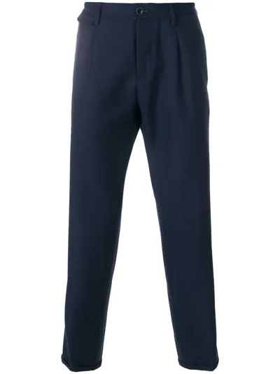 Pt01 Straight Leg Trousers In Blu