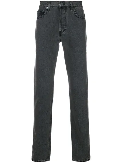 Yeezy Straight Leg Jeans In Grey