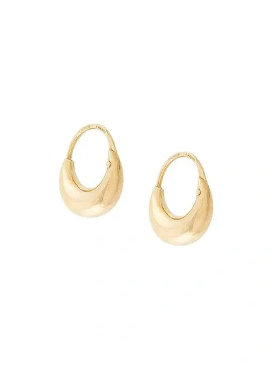 Wouters & Hendrix Gold Gondola Hoop Earrings In Metallic