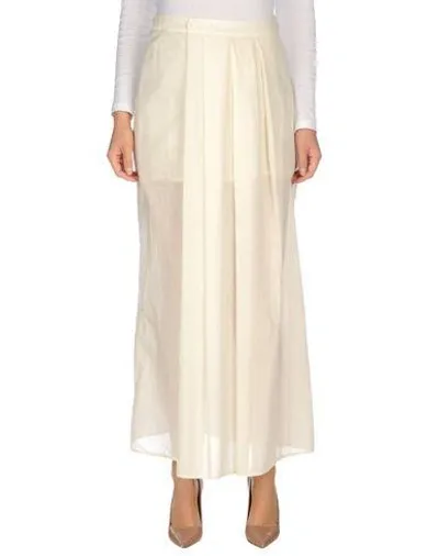 Manila Grace Long Skirts In White