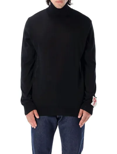 Golden Goose Derek Tourtleneck Basic Sweater In Black