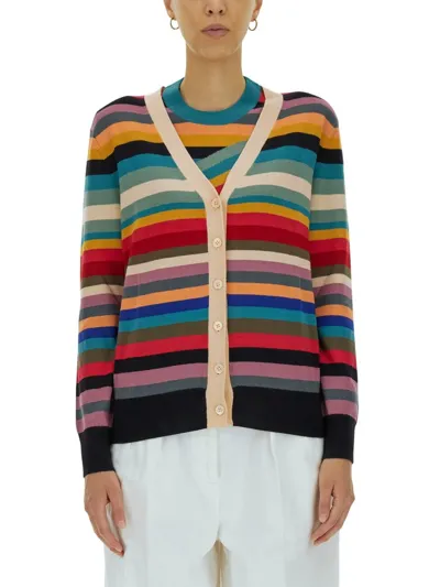 Ps By Paul Smith Ps Paul Smith Signature Stripe V In Multicoloured