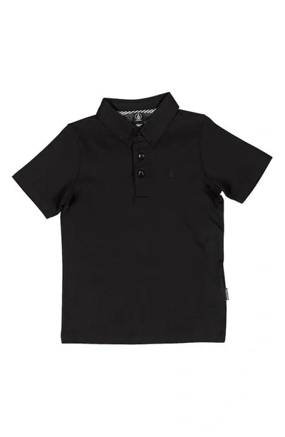 Volcom Kids' Wowzer Polo In Black