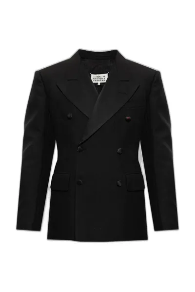 Maison Margiela Double-breasted Blazer In Nero