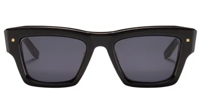 Valentino Eyewear Square Frame Sunglasses In Black