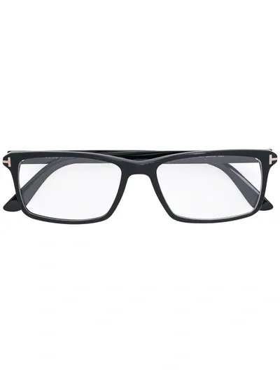 Tom Ford Square Framed Glasses In Black