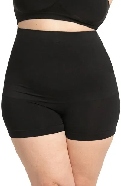 Shapermint High Waist Shaper Boyshorts In Black