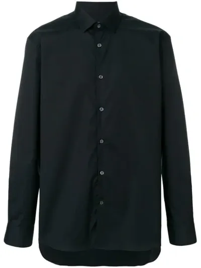 John Varvatos Plain Shirt In Black