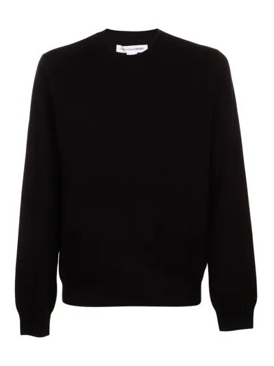 Comme Des Garçons Shirt Crewneck Long-sleeved Jumper In Black