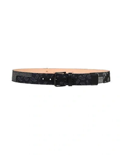 Etro Regular Belt In Steel Grey