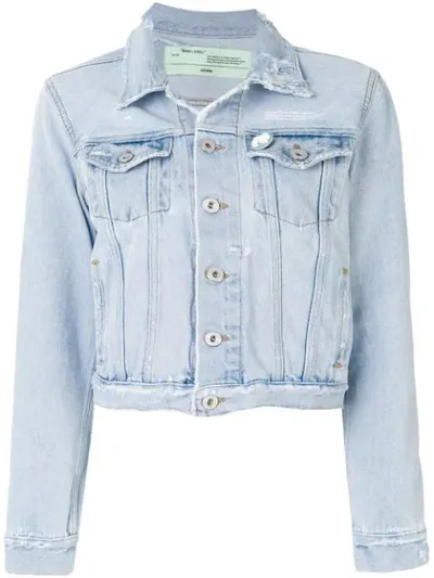 Off-white Blue Denim Tiny Jacket