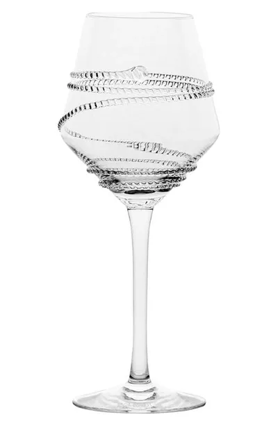 Juliska Chloe Stemmed White Wine Glass In Clear