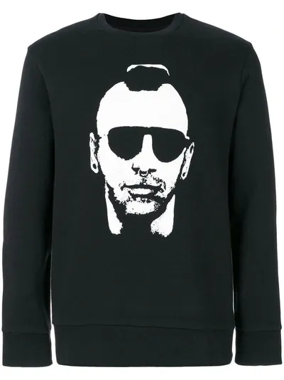 Neil Barrett Long Sleeved Sweater In Black