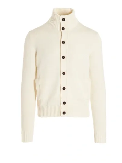 Zanone Kioto Wool Cardigan In White