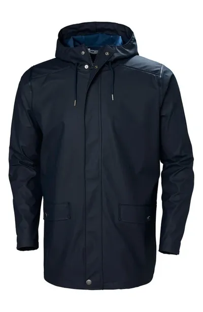 Helly Hansen Moss Waterproof Rain Coat In Navy