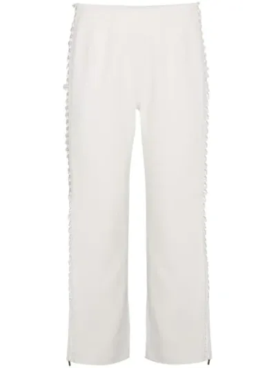 Jonathan Simkhai Cropped Trousers With Side Laces In Neutrals