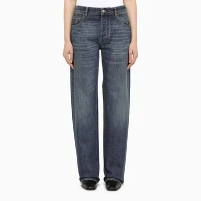 Bottega Veneta Blue Denim Jeans In Grey