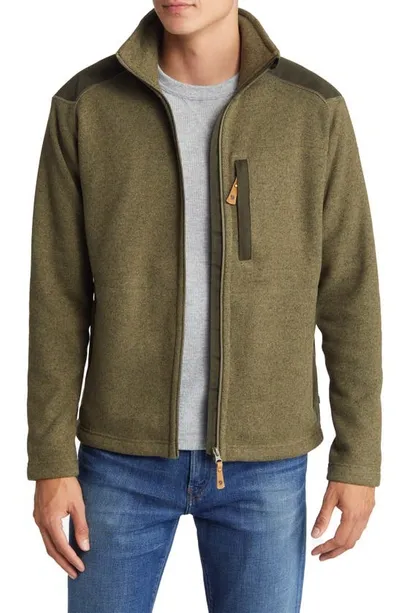 Fjall Raven Buck Fleece Jacket In Laurel Green-deep Forest