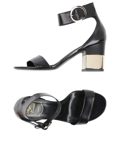 Roger Vivier Sandals In Black