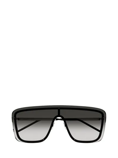 Saint Laurent Eyewear Aviator Sunglasses In Silver