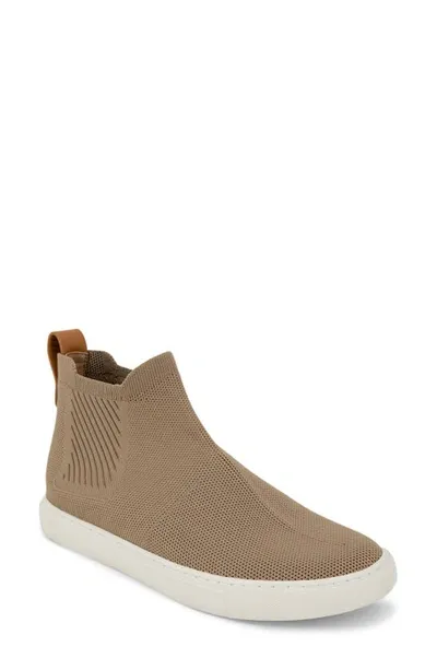 Gentle Souls By Kenneth Cole Rory Mid Top Knit Sneaker In Mushroom