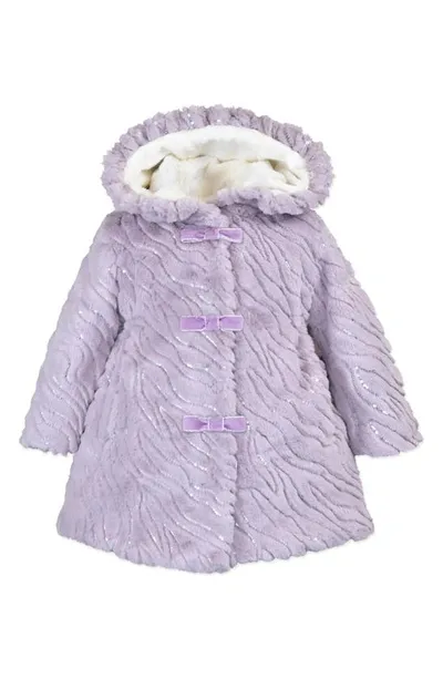 Widgeon Kids' Baby Girl's, Little Girl's & Girls Ruffle Hood Coat In Purple Rain