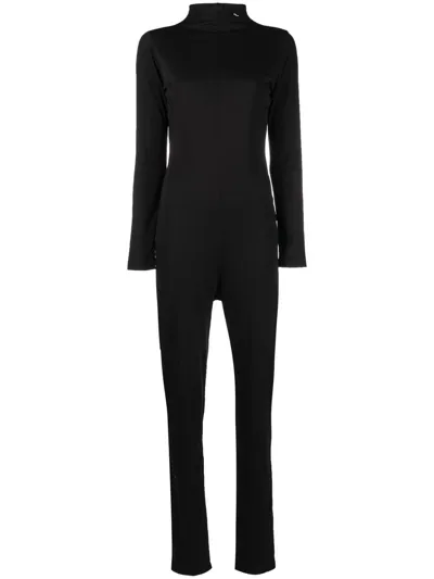 Raf Simons Octton Jersey Turtleneck Jumpsuit In Black