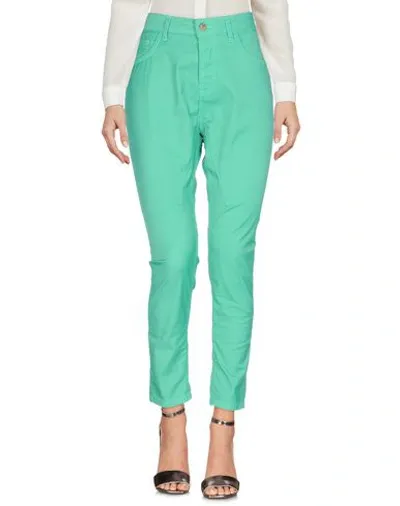 Manila Grace Casual Pants In Green