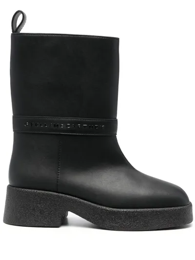 Stella Mccartney Skyla Alter Sport Mat Boot In Negro