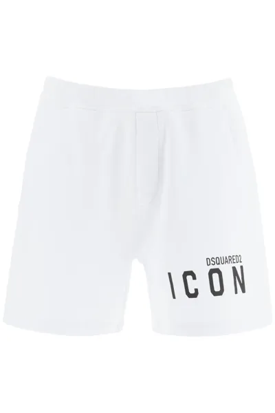 Dsquared2 Short Sweatpants Icon In White