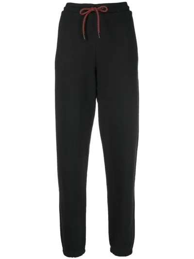 Victoria Beckham Embroidered-logo Detail Track Pants In Black,ultimaora