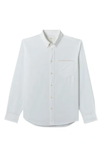 Billy Reid Msl Cotton Shirt In White