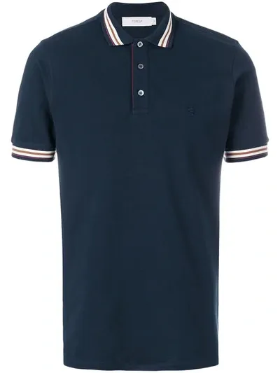 Pringle Of Scotland Classic Polo Shirt In Blue