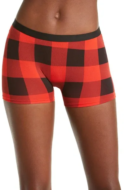 Meundies Boyshort Briefs In Buffalo Plaid